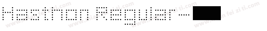Hasthon Regular字体转换